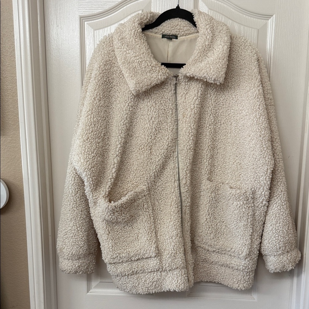 Wild Fable Cream Teddy Jacket